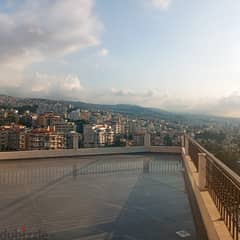 Brand New 153 m2 apartment+150 m2 terrace+open view for sale in Dbaye