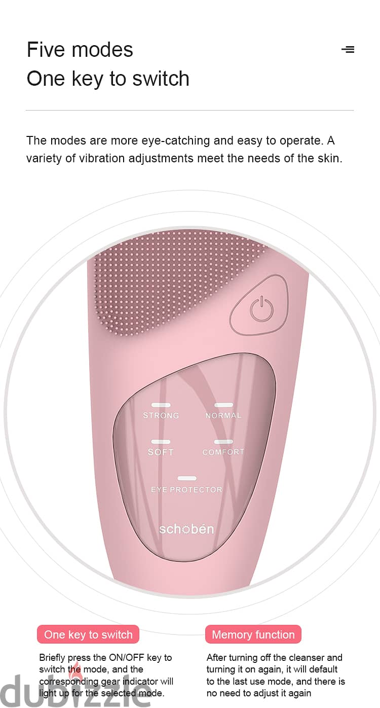 Electric Face Cleansing Silicone Brush 4