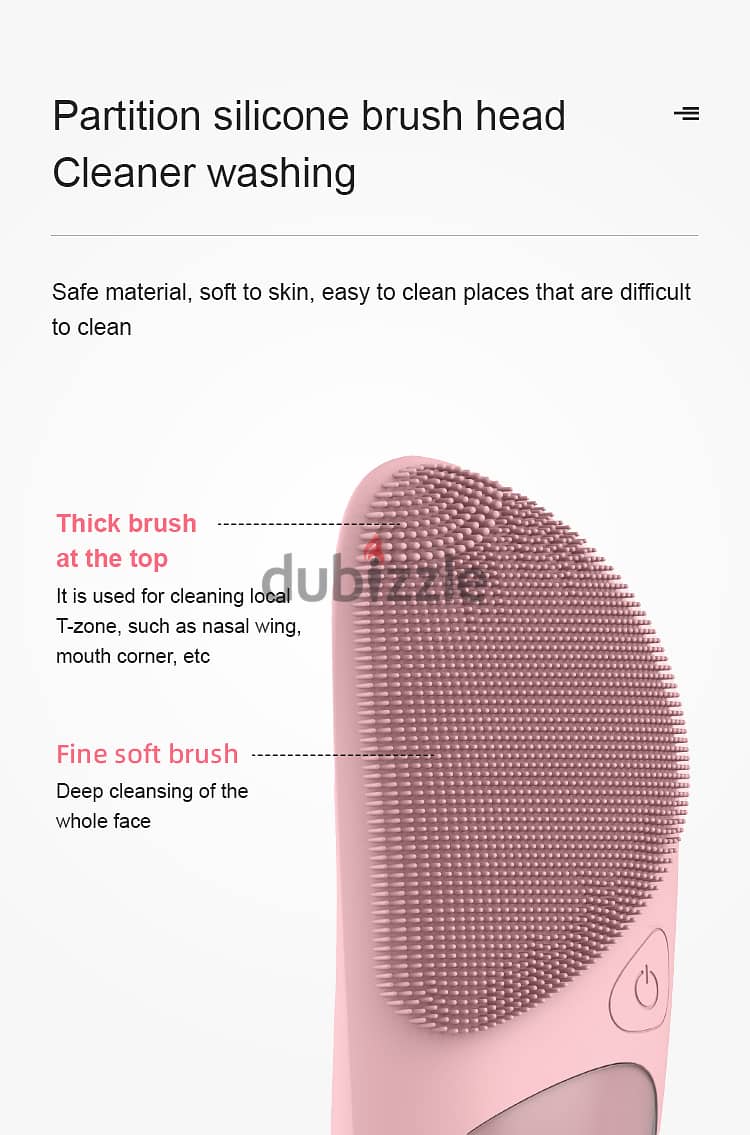 Electric Face Cleansing Silicone Brush 5