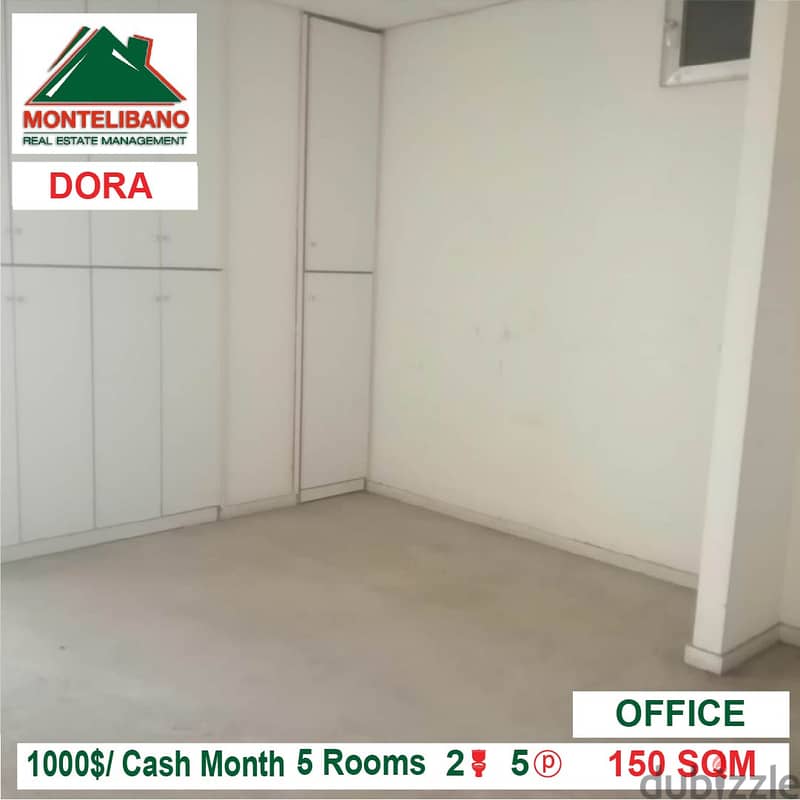 1000$/Cash Month!! Office for rent in Dora!! 1