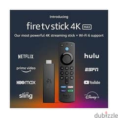 Fire TV Stick 4K Max  with Alexa Voice Remote free Bein OSN. . .