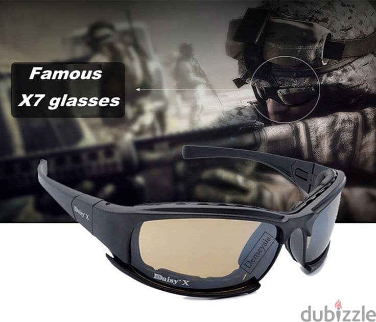 ORIGINAL Daisy X7 polarized sunglasses military Tactical Goggles