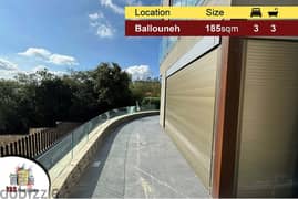 Ballouneh 185m2 | 65m2 Terrace | New | High-End | Private Street | 0