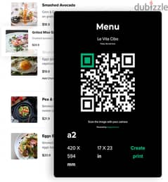 Create a Restaurant Menu or Website Connected to QR Code 0