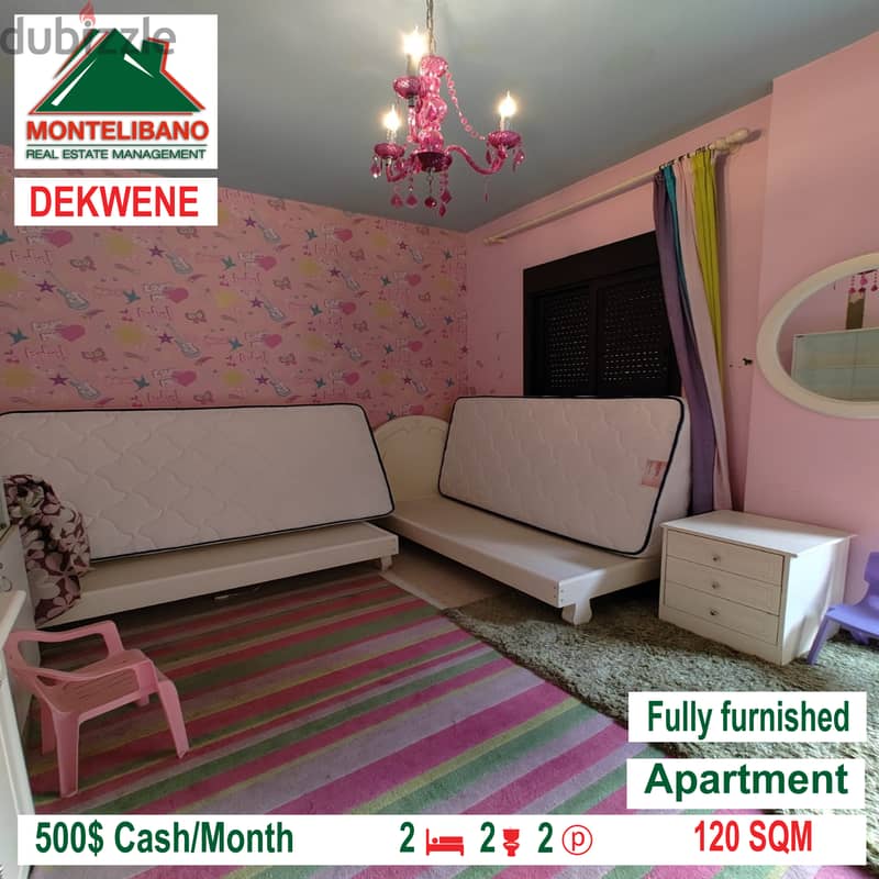 Fully furnished apartment for rent in DEKWANEH !!! 3