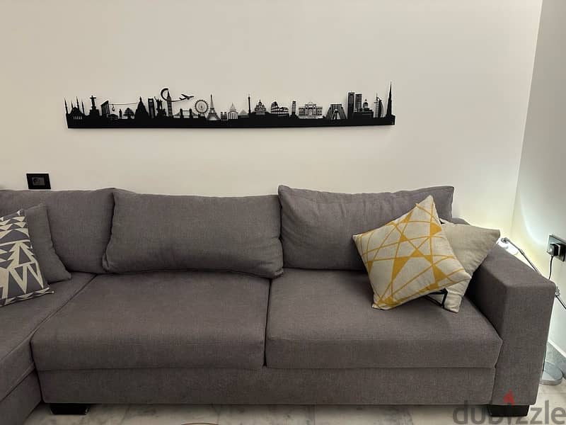 corner sofa grey color 2