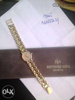 nice Raymond Weil ( gold plated + factory diamonds )