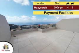 Maaysrah 200m2 | Terrace | Amazing View | Payment Facilities | 0