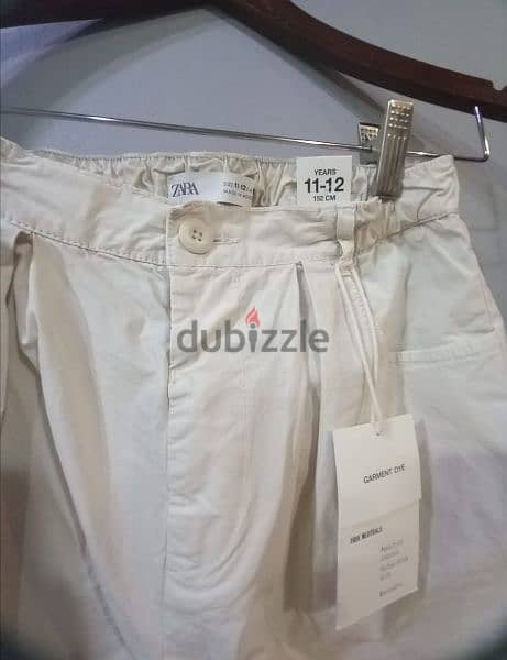 Zara off wite pants for sale 2