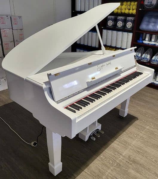 Piano Digital Grand White colour Hamer keys 256 voices 4