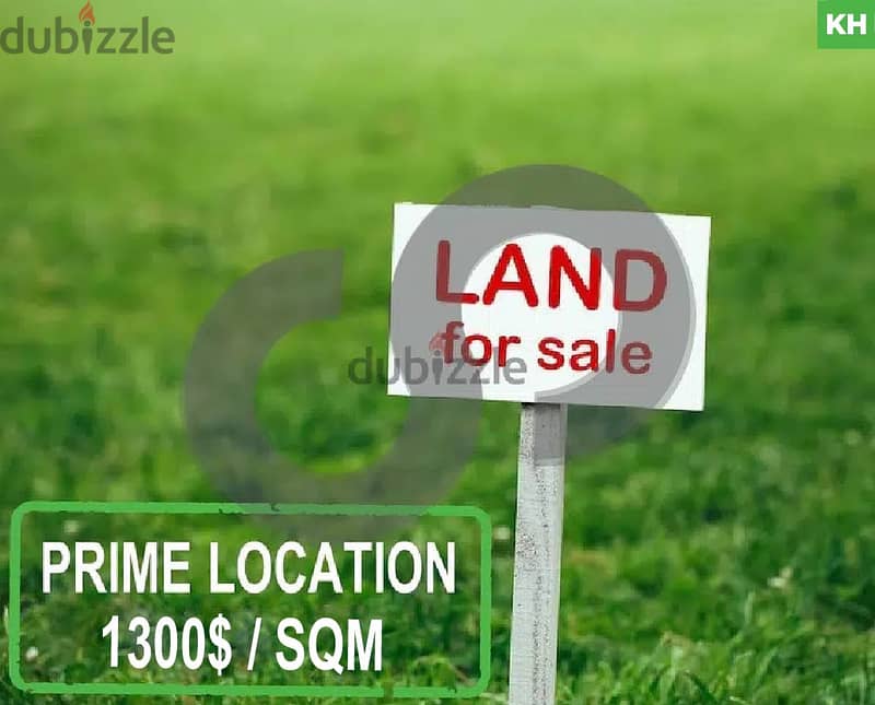 $1300/sqm Rare Land in Yarzeh Baabda/اليرزة  REF#KH97840 0