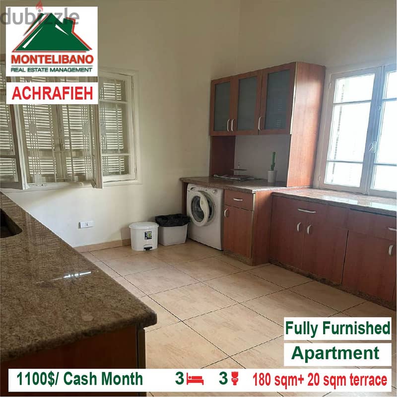 1100$/Cash Month!! Apartment for rent in Achrafieh!! 2