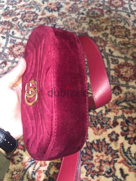 Authentic Gucci Purple Velvet Marmont GG Belt Bag BNWT. . . 14