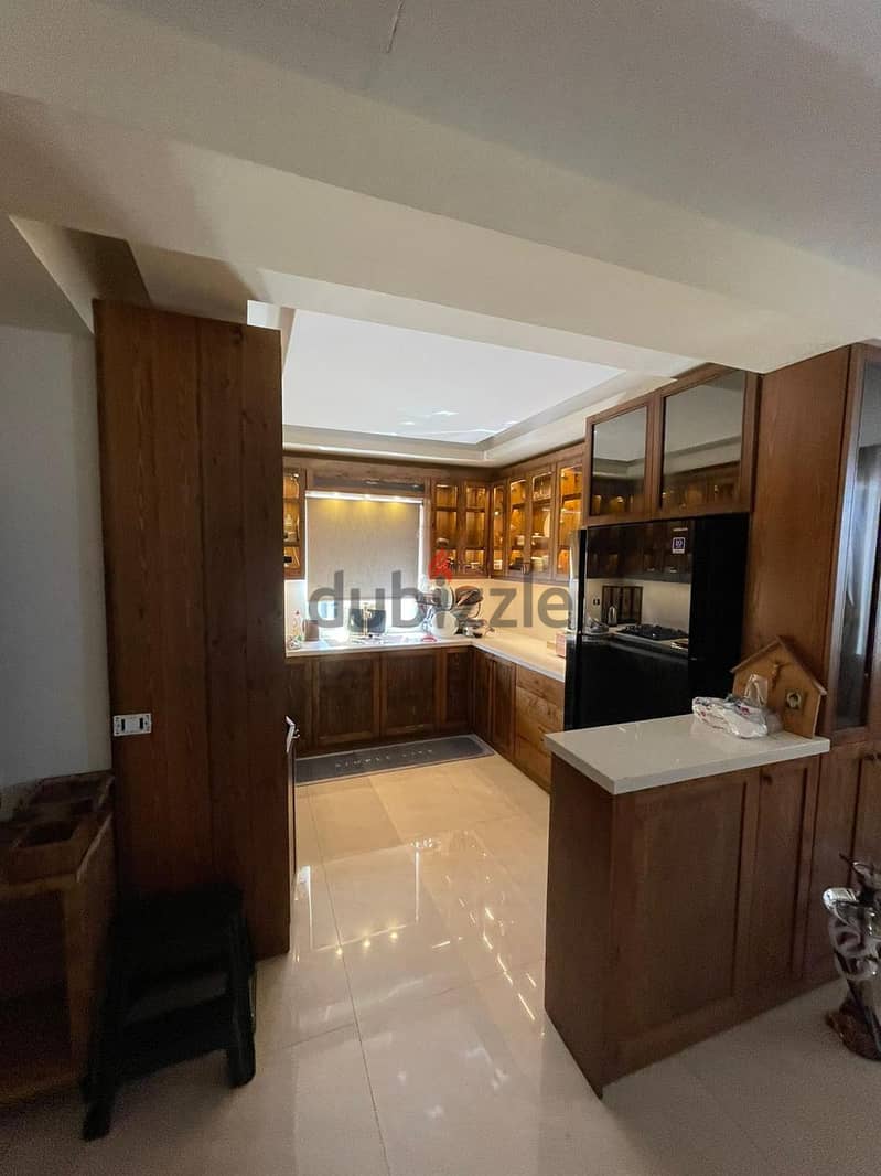 Decorated 218 m2 duplex apartment+sea view for sale in Zouk Mikhael 8