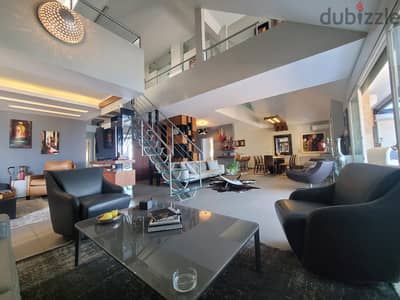 Decorated Lux 300 m2 duplex apartment+ sea view for sale in Sahel Alma