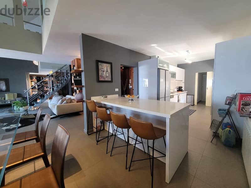 Decorated Lux 300 m2 duplex apartment+ sea view for sale in Sahel Alma 5