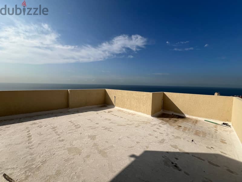(C. S)130m2 apartment+terrace+mountain/sea view for sale in Kfaryassein 1