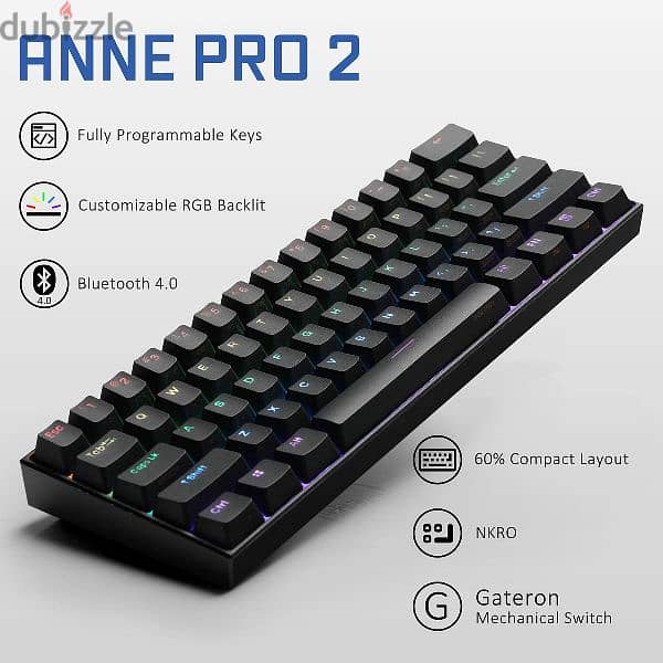 ANNE PRO 2 mechanical 60% gaming keyboard 3