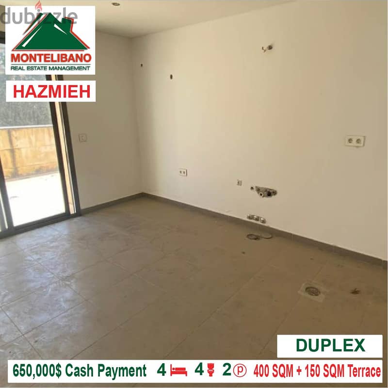 650,000$ Cash Payment!! Duplex for sale in Hazmieh!! 2