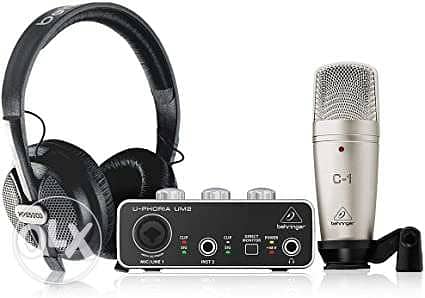 Recording/Podcasting Bundle with UM2 USB Audio Interface, Condenser M 0