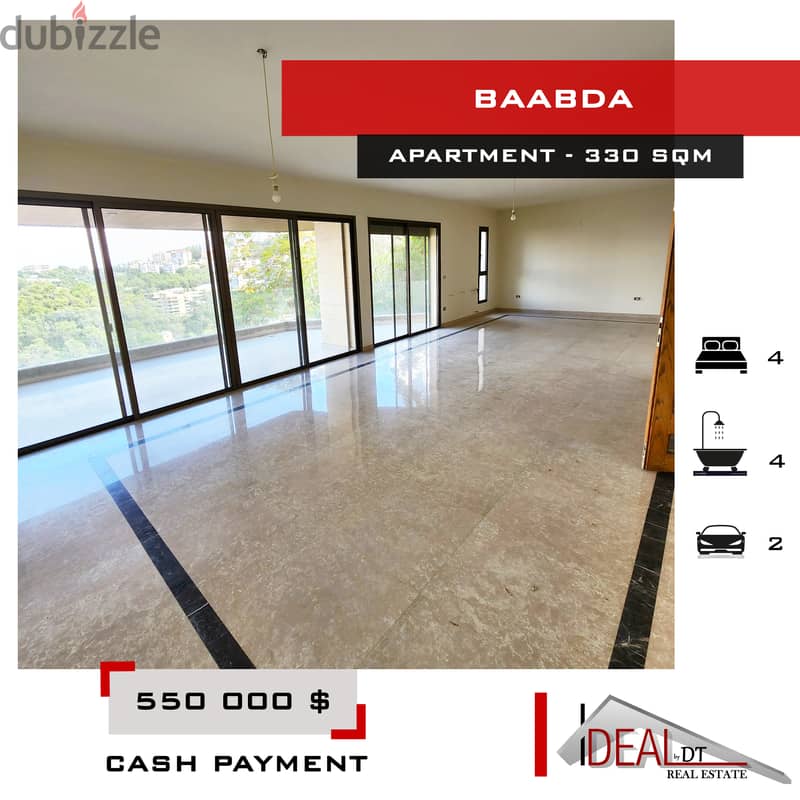 apartment for sale in baabda 330 SQM REF#ALA16032 0