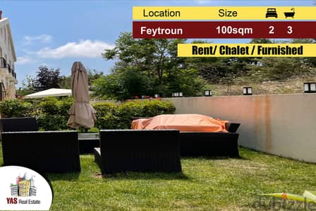 Feytroun 100m2 | 60m2 Garden | Rent | Chalet | Furnished | DA