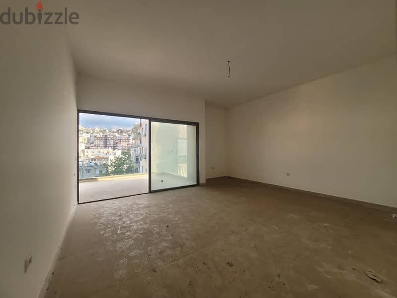130 m2 apartment + open view for sale in Zouk mikhayel 7