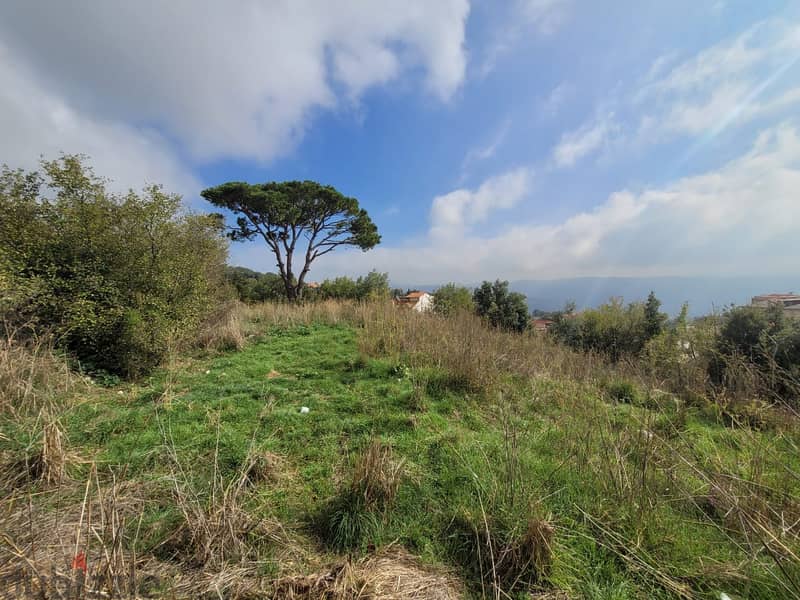 4100 m2 land+open view for sale in Daher El Souwwan/Baabdat 0