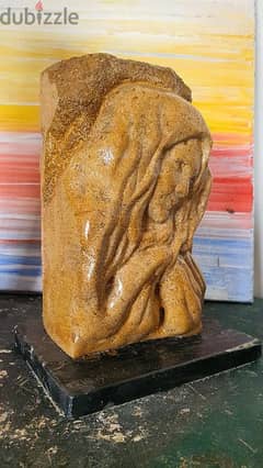 Sainte vierge stone sculpture