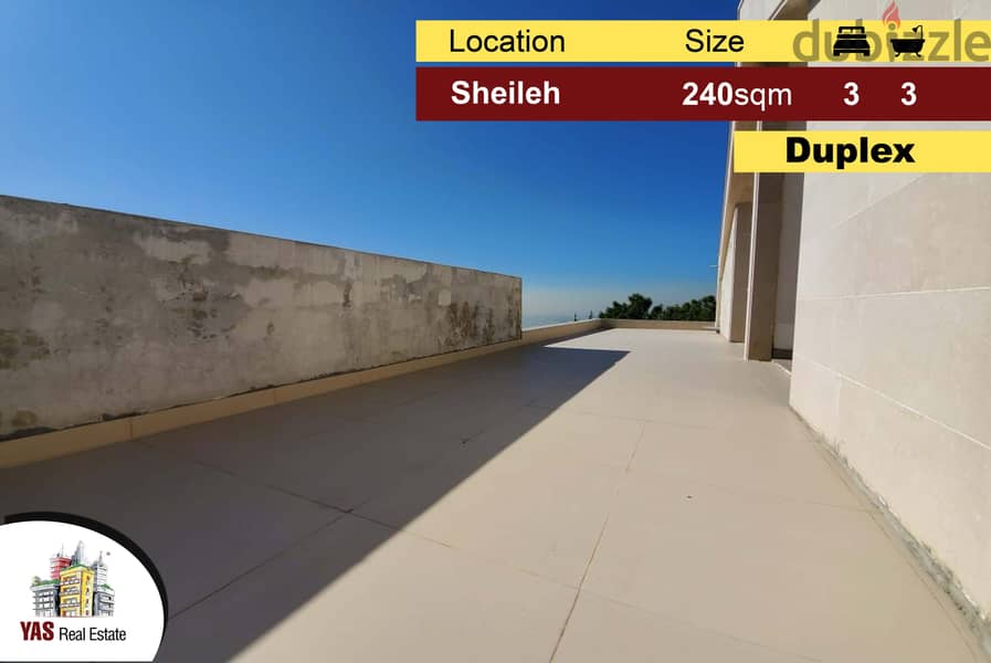 Sheileh 240m2 | Duplex | New | Panoramic View | Prime | 0
