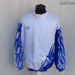 Original "Aitos" White Nylon Padded Cycling Jacket Size Men's XL
