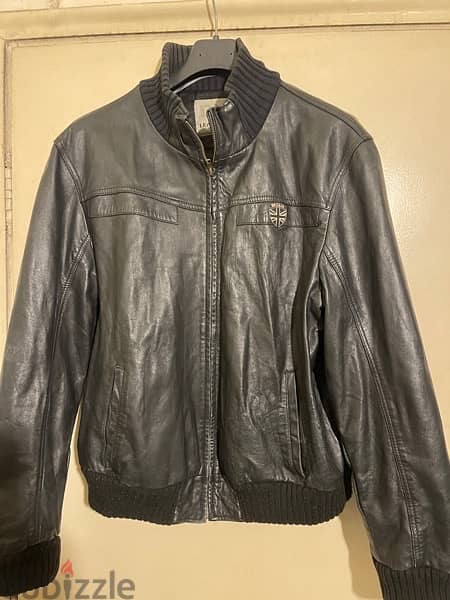 DX black leather jacket size xl 0