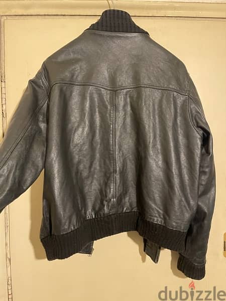 DX black leather jacket size xl 1