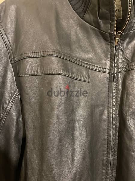 DX black leather jacket size xl 3