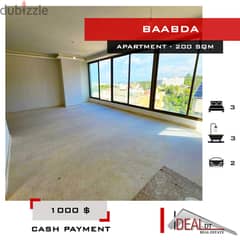 apartment for rent in baabda 200 SQM REF#AeA16033