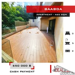 Apartment for sale in baabda 465 SQM REF#AEA16034 0