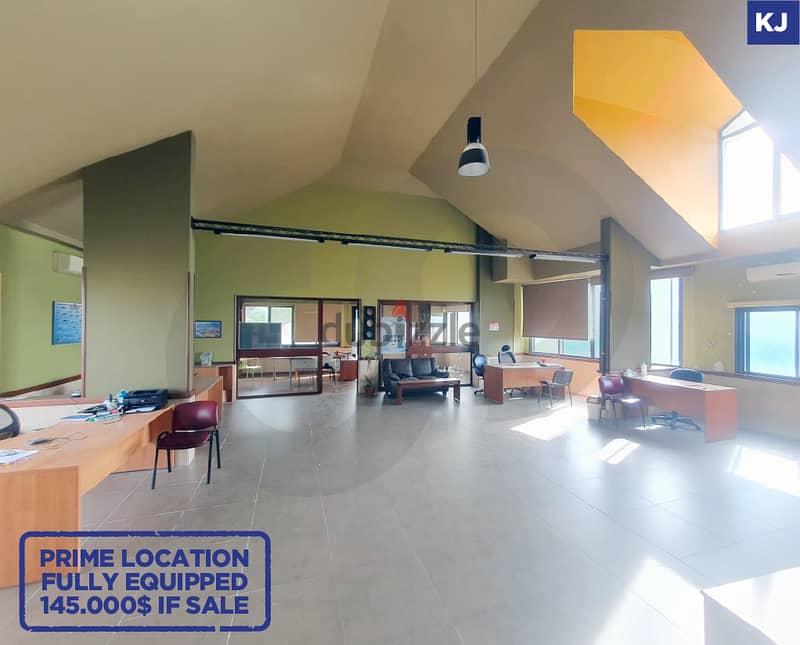 REF#KJ00498! Rent now this fully equipped 110 sqm office in Jeita 0
