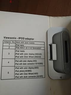 Viewsonic iPOD adaptor Set