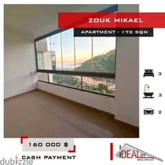 Apartment for sale in zouk mikael 170 SQM REF#MA82071 0