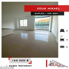 Duplex for sale in zouk mikael 185 SQM REF#MA5072