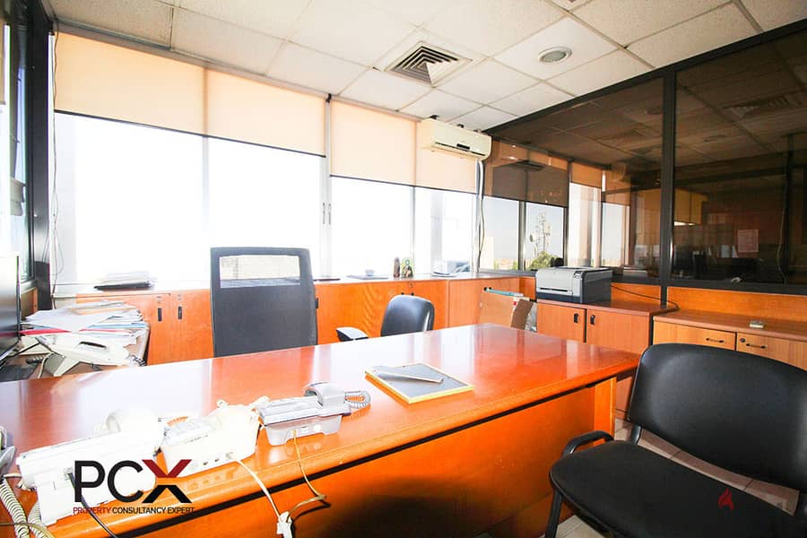 Office for Rent In Hazmieh I with View I Spacious I Partitioned 5