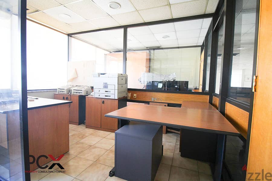 Office for Rent In Hazmieh I with View I Spacious I Partitioned 8