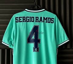 sergio ramos real madrid 2019/20 third green mint adidas jersey