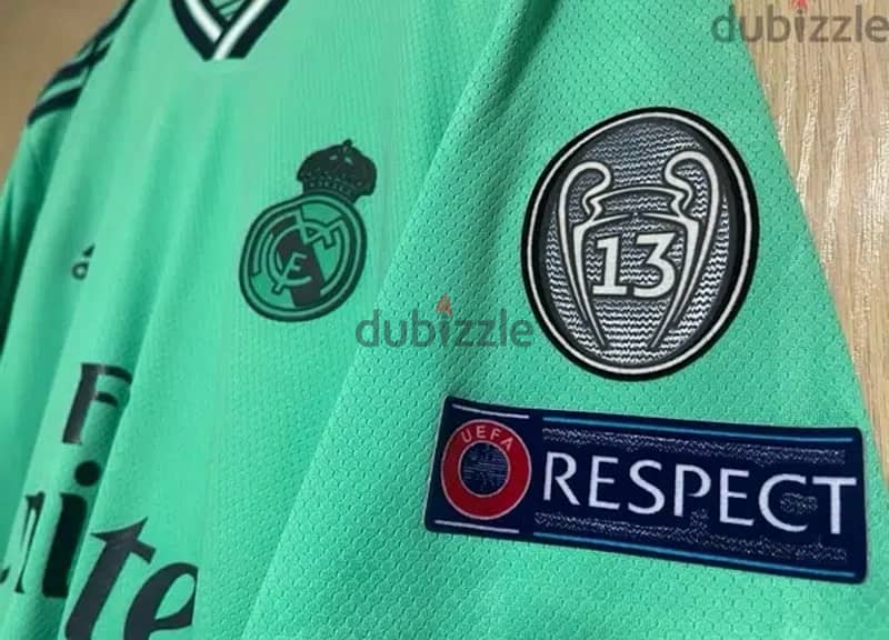 sergio ramos real madrid 2019/20 third green mint adidas jersey 1