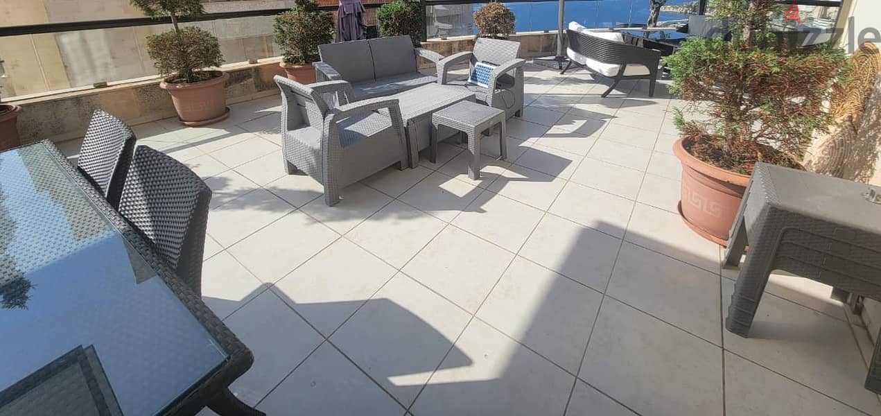 Apartment for sale in Tabarja/ Terrace/ View 1