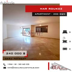 Apartment for sale in mar roukoz 300 SQM ref#chc2406 0