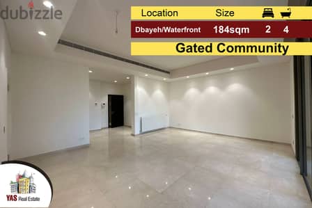 Dbayeh / Waterfront 184m2 | 47m2 Garden | Gated Community | MJ