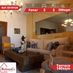 Great Apartment with terrace in Fanar شقة رائعة مع تراس في الفنار 0
