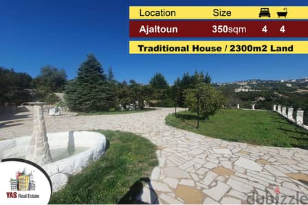 Ajaltoun 350m2 Villa | Traditional House | 2300m2 Land | View | Unique