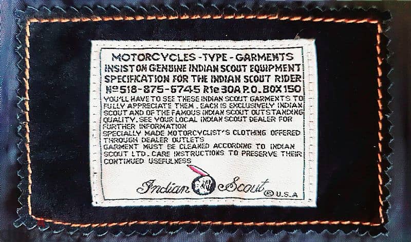 An Indian Scout Jacket made in USA 2